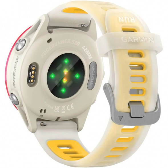 Умные часы Garmin Forerunner 570 42 мм Raspberry Aluminium/Translucent Bone/Mango 010-02970-02 в Нальчике