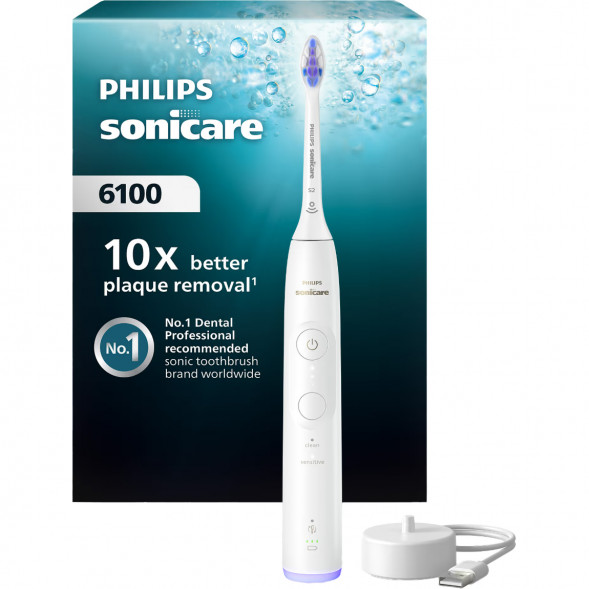 Электрическая зубная щётка Philips Sonicare 6100 HX7400/01, белый в Нальчике