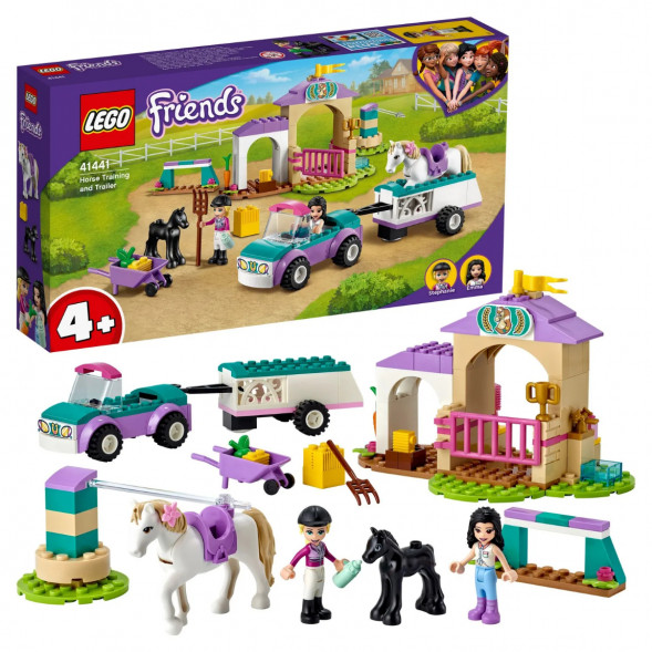 Конструктор LEGO Friends 41441 Тренировка лошади и прицеп для перевозки в Нальчике