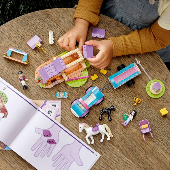 Конструктор LEGO Friends 41441 Тренировка лошади и прицеп для перевозки в Нальчике
