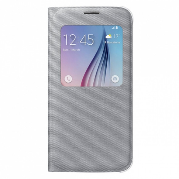 Чехол для Samsung Galaxy S6 S-View Cover (EF-CG920BSE), Silver в Нальчике