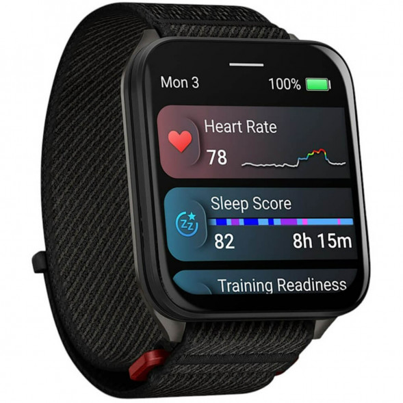 Умные часы Garmin Venu X1 Black с чёрным нейлоновым ремешком ComfortFit 010-02980-02 в Нальчике