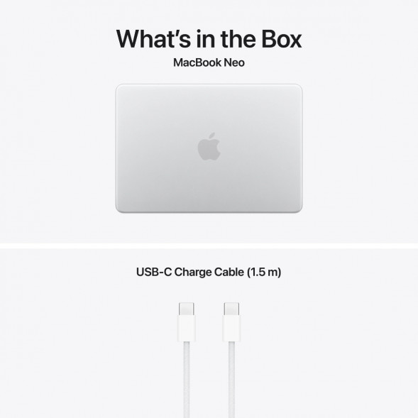 Ноутбук Apple MacBook Neo MHFC4 (A18 Pro 5-Core GPU, 8/512GB), Серебристый/Silver в Нальчике