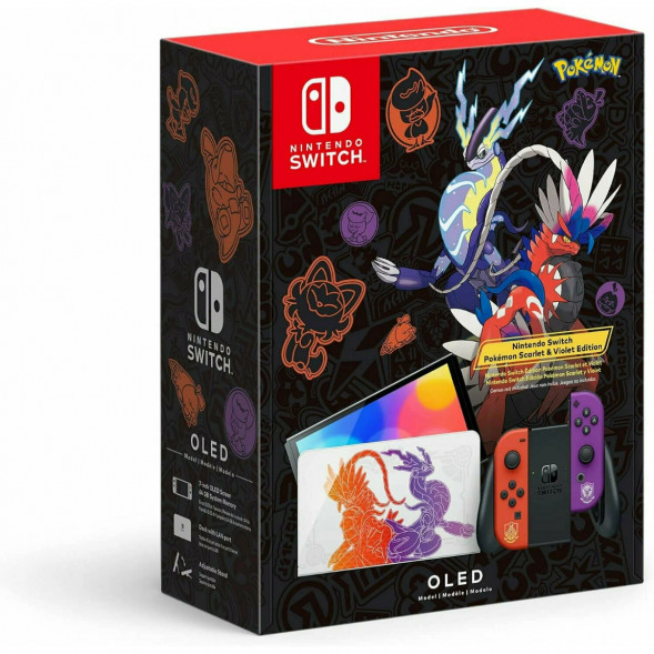 Игровая приставка Nintendo Switch OLED 64 ГБ, Pokemon Scarlet &amp;amp; Violet Edition в Нальчике