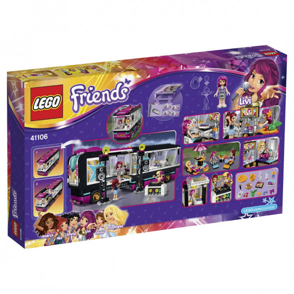 Конструктор LEGO Friends 41106 Поп звезда: гастроли в Нальчике