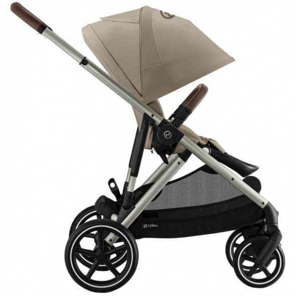 Детская коляска Cybex Gazelle S TPE Almond Beige с корзиной и дождевиком в Нальчике