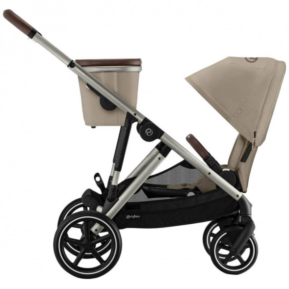 Детская коляска Cybex Gazelle S TPE Almond Beige с корзиной и дождевиком в Нальчике