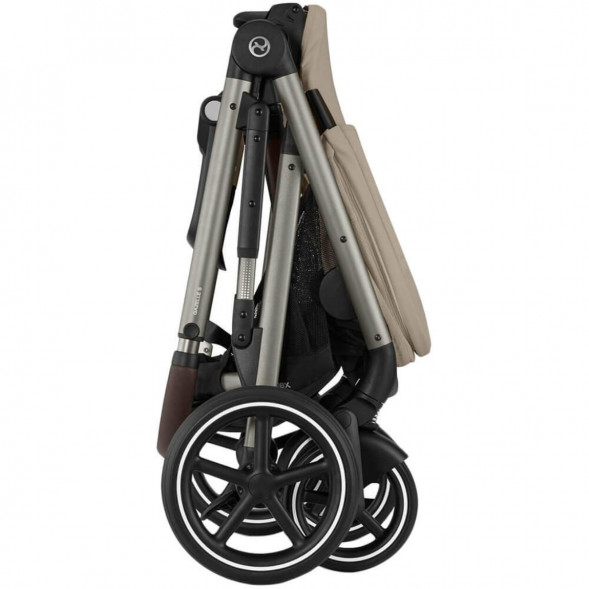 Детская коляска Cybex Gazelle S TPE Almond Beige с корзиной и дождевиком в Нальчике
