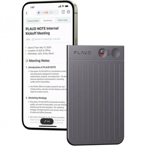 Диктофон Plaud Note NB-100 ChatGPT 64ГБ, Black в Нальчике
