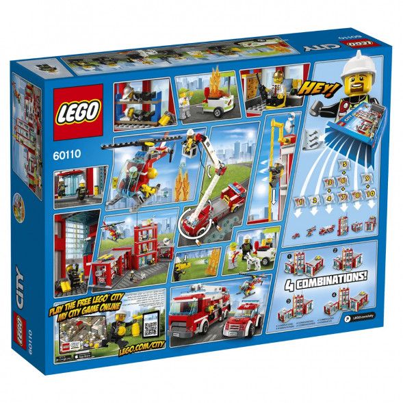 Конструктор LEGO City 60110 Пожарная часть в Нальчике
