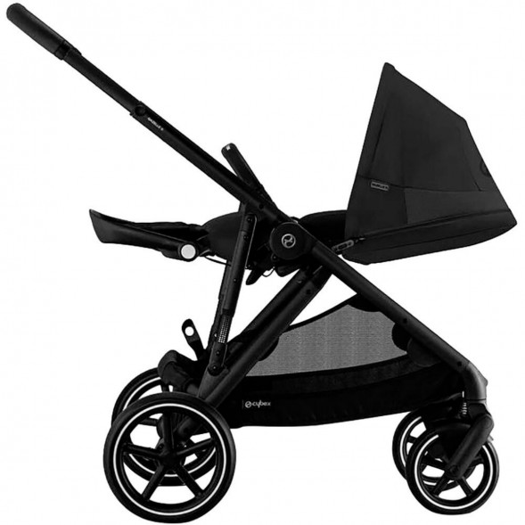 Детская коляска Cybex Gazelle S BLK Moon Black с корзиной и дождевиком в Нальчике