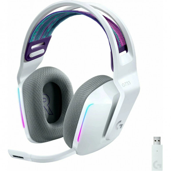 Игровая гарнитура Logitech G733 RGB Lightspeed Wireless, белый в Нальчике