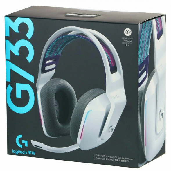 Игровая гарнитура Logitech G733 RGB Lightspeed Wireless, белый в Нальчике