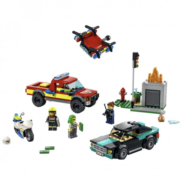 Конструктор LEGO City Fire 60319 Пожарная бригада и полицейская погоня в Нальчике
