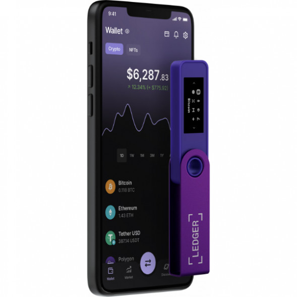 Криптокошелек Ledger Nano S Plus 1 шт., Purple Amethyst в Нальчике