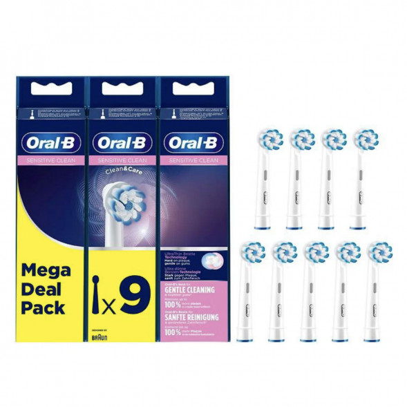 Насадки на зубные щетки Oral-B Sensitive Clean, 9 шт. в Нальчике