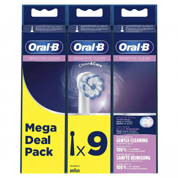 Насадки на зубные щетки Oral-B Sensitive Clean, 9 шт. в Нальчике