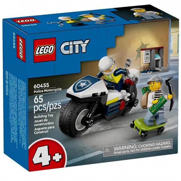 Конструктор LEGO City 60455 Полицейская погоня на мотоцикле в Нальчике