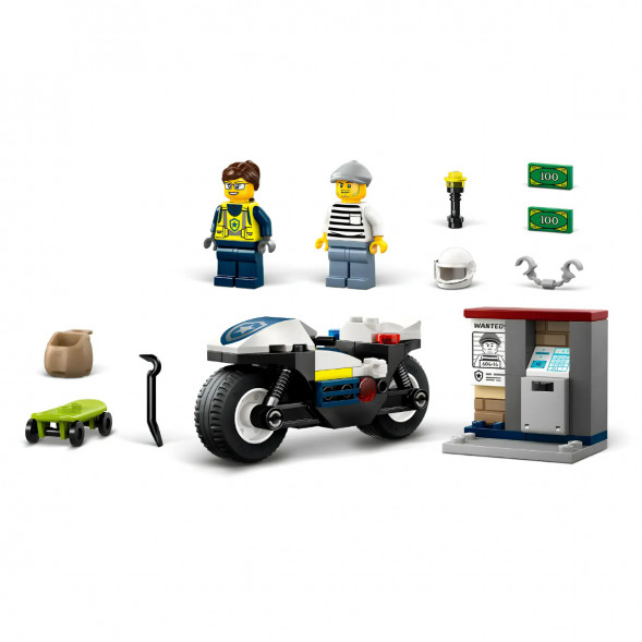 Конструктор LEGO City 60455 Полицейская погоня на мотоцикле в Нальчике