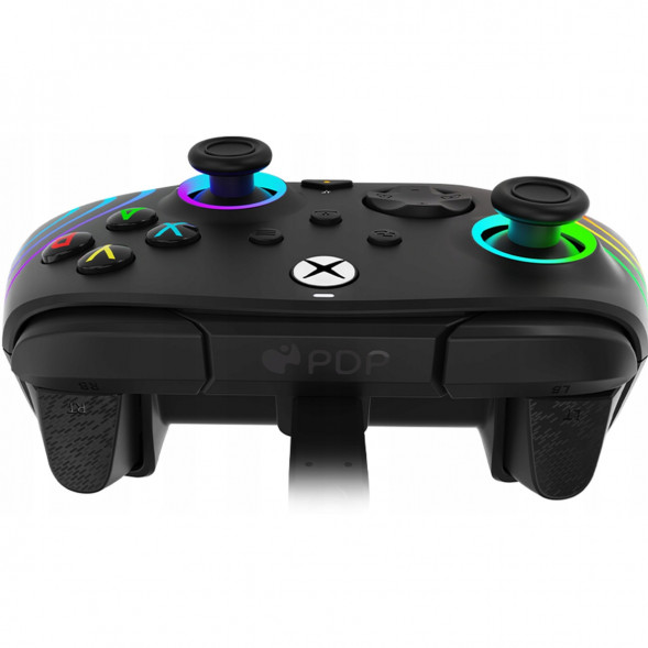 Геймпад проводной PDP для Xbox Afterglow Wave, Black в Нальчике