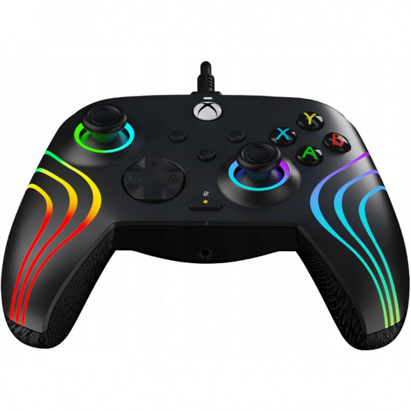 Геймпад проводной PDP для Xbox Afterglow Wave, Black в Нальчике