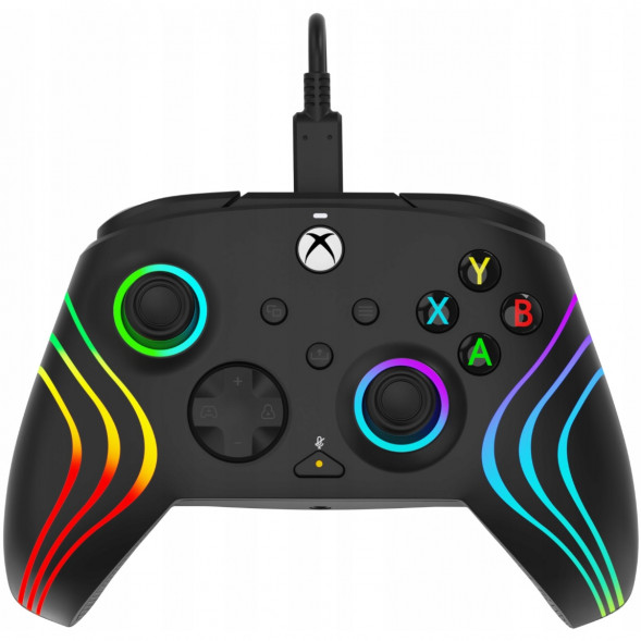 Геймпад проводной PDP для Xbox Afterglow Wave, Black в Нальчике