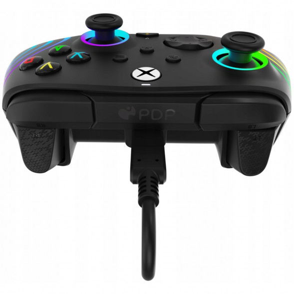 Геймпад проводной PDP для Xbox Afterglow Wave, Black в Нальчике