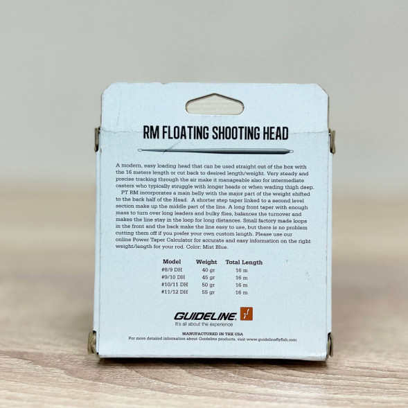 Рыболовная леска Guideline Power Taper RM Float #9/10, 16m, 45gm, Mist Blue в Нальчике