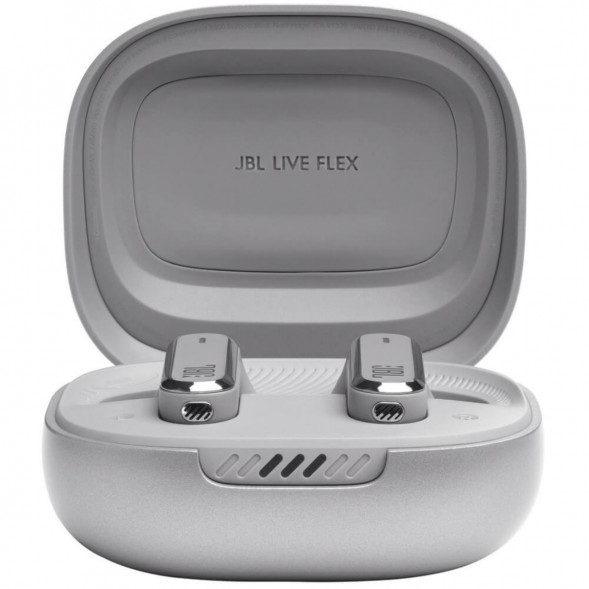 Беспроводные наушники JBL Live Flex, серебристый в Нальчике