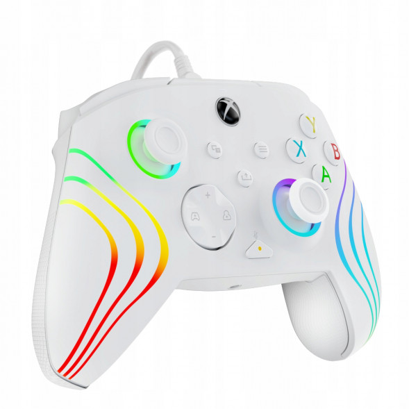 Геймпад проводной PDP для Xbox Afterglow Wave, White в Нальчике