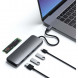 Док-станция Satechi USB-C Hybrid Multiport Adapter (with SSD Enclosure M.2 SATA, 2xUSB 3.1, USB Type-C, HDMI), Серый ST-UCHSEM в Нальчике