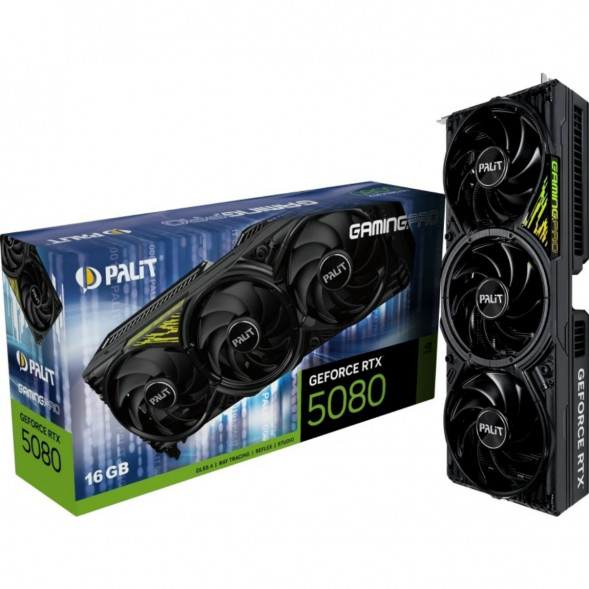 Видеокарта NVIDIA GeForce RTX 5080 Palit GamingPro V1 16GB (NE75080019T2-GB2031Y) в Нальчике