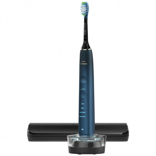 Электрическая звуковая зубная щетка Philips Sonicare DiamondClean 9000 HX9911/88, темно-синий в Нальчике