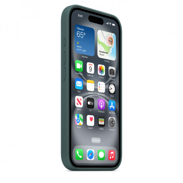 Чехол Apple для iPhone 16 Silicone MagSafe, Lake Green (MYY83ZM/A) в Нальчике