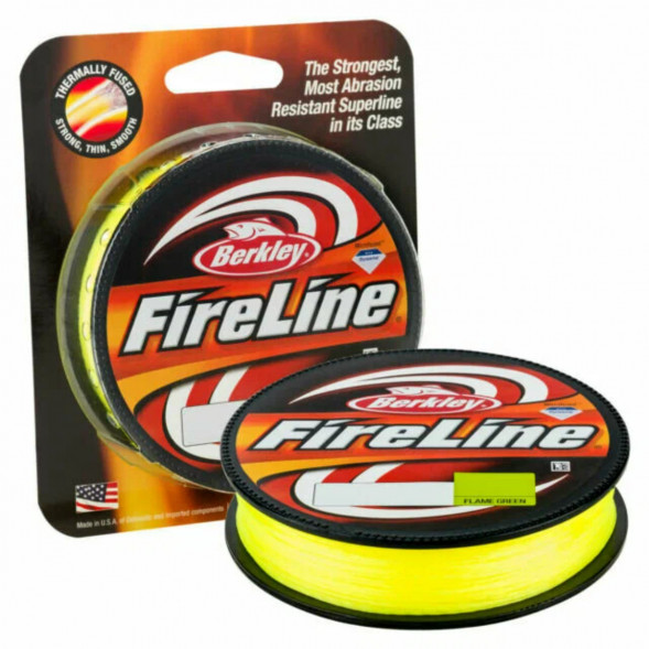 Леска Berkley FireLine 0,25mm 17,5kg 270m, Flame Green (желтый неон) в Нальчике