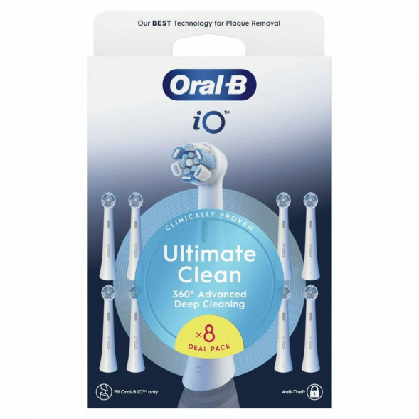 Сменные насадки Oral-B iO Series Ultimate Clean 360, 8 шт., белый в Нальчике