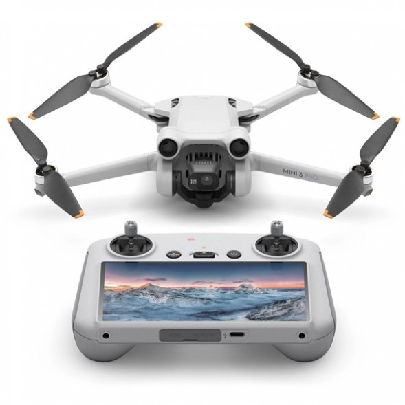 Квадрокоптер DJI Mini 3 Pro (DJI RC), серый в Нальчике
