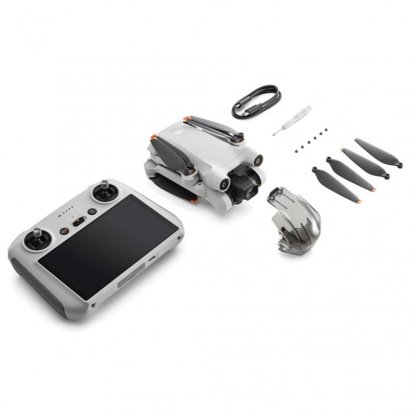 Квадрокоптер DJI Mini 3 Pro (DJI RC), серый в Нальчике