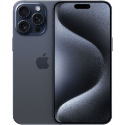 Смартфон Apple iPhone 15 Pro Max 256 ГБ, Dual: nano SIM + eSIM, синий титан
