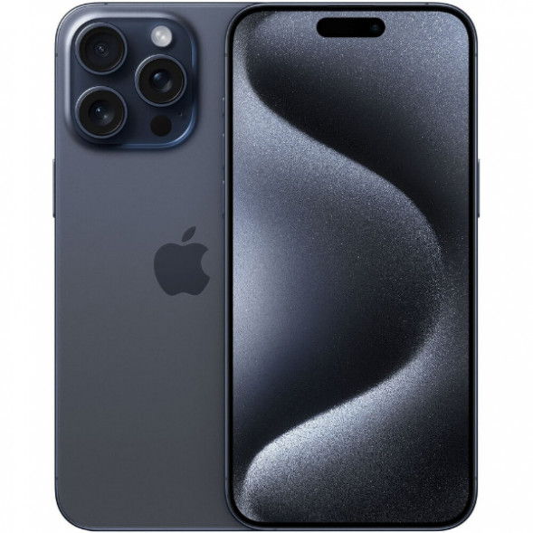 Смартфон Apple iPhone 15 Pro Max 256 ГБ, Dual: nano SIM + eSIM, синий титан в Нальчике