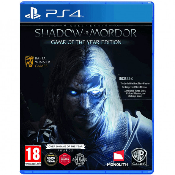 Игра Middle Earth: Shadow Of Mordor. Game of the Year Edition [PS4, русские субтитры] в Нальчике