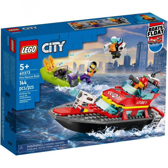 Конструктор LEGO City 60373 &amp;quot;Пожарно-спасательная лодка&amp;quot;, 144 деталей в Нальчике