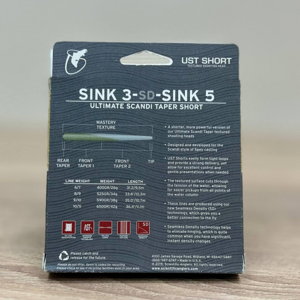 Рыболовная леска Scientific Anglers UST Short St-9/10-S3/S5 Sink 3-CD-Sink 5 125420 в Нальчике