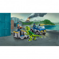 Конструктор LEGO Juniors 10757 Грузовик спасателей для перевозки раптора